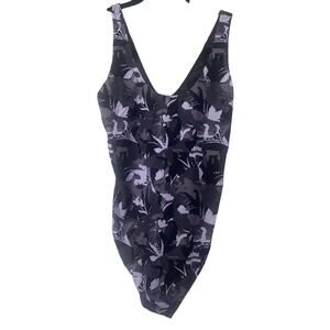 Stance Womens Bodysuit Purple Black Lion Thong Small S Double Lined